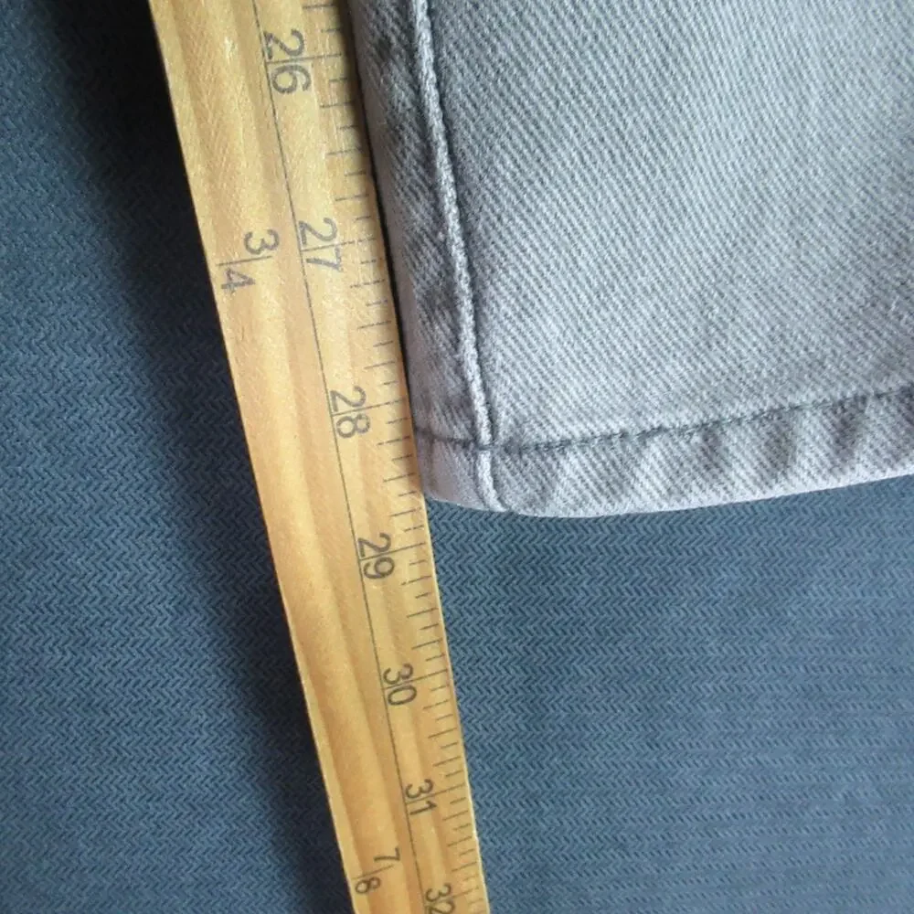 Vintage Guess Jeans Mens Size 34 Gray Green Label Straight Leg Denim 80s 90s USA